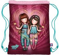 Sacca Santoro Zainetto Morbido Tascha con Zip London Gorjuss Fireworks Granata