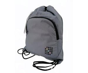 SACCA SPORT easy backpack FEDEZ X SEVEN zainetto GRIGIO a strozzo COULISSE