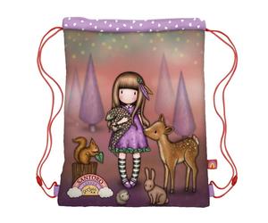 SACCA SPORT gorjuss DRAWSTRING BAG portascarpe BE KIND TO ALL CREATURES santoro