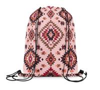 Sacca Sportiva Boho Decor Native American Design Boho Geometric Bohemian Western Zaino con Coulisse Unisex Borsa con Coulisse Impermeabile Drawstring Bag per Piscina Escursionismo Scuola S