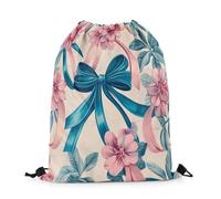 Sacca Sportiva Bowknot Vintage Antique Victorian Bowknot Bow Tie Baroque Style Zaino con Coulisse Fashion Borsa con Coulisse Unisex Drawstring Bag per Scuola Escursionismo Viaggi 36X42CM