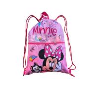 Sacca Sportiva con manici e tasca per Bambino, Borsa Coulisse Zaino per Asilo, Palestra, Piscina, Viaggio, Portascarpe (per MINNIE MOUSE)
