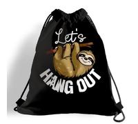 Sacca Sportiva Cute - Let's Hang out Zaino con Coulisse Pieghevole Drawstring Bag Portaoggetti Sacche Sportive per Festival Viaggi Academy M