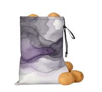 Sacca traspirante per conservare i prodotti e le patate, colore: viola | Tessuto che blocca la luce. Estende la freschezza. Cerniera laterale. Facile da trasportare.