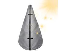 Sacca verticale per albero di Natale Copertura Impermeabile con Asta di | Sacco Verticale per Albero delle Feste per Seminterrato, Soffitta, Garage, Decorazioni Natalizie, Argento H. Avevo paura