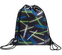 Sacca zaino Seven Sideglass, nero con inserti colorati