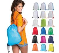 Sacche Personalizzate Gadget Promozionali per Eventi ed Aziende, Ottimo per Piscine e Centri Sportivi, Fiere Pubblicitarie e Promozione Aziendale, 33x45 cm, Nylon, Zaino