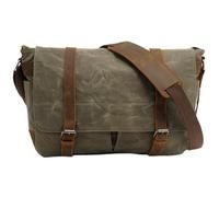 Saccheggio satchel maschera sacca a tracolla di grande capacità tanta da uomo da uomo 15 '' sacca di tela impermeggata sacca robusta sacca con borse a tracota per viaggi da viaggio verde co