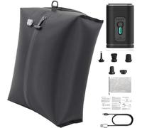 Sacchetti a Compressione Packease, Cubetti Di Imballaggio a Compressione Sottovuoto Riutilizzabili for Bagagli, Zaino, Valigia, Borsa Salvaspazio for Vestiti, Piumini, Biancheria Da Letto(Black)