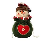 Sacchetti a maglia di Natale,Sacchetti di Natale | Santa renna sacchetto di imballaggio riutilizzabile decorazione bambini caramelle imballaggio, Pupazzo di neve, vedi descrizione