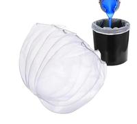Sacchetti a rete fine - Secchiello con filtro per vernice, in nylon con apertura elastica, confezione da cinque filtri, riutilizzabili, multiuso per giardinaggio