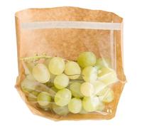 Sacchetti Alimenti Avana con Finestra Trasparente Adesiva 20x15 cm 100 pz Garcia