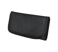 Sacchetti amichevoli dei soldi di viaggio con 6 sezioni del tessuto per le banconote della moneta delle carte di credito Organizzazione di vacanza Pratico Nylon Cash Compartimento, Nero , One Size