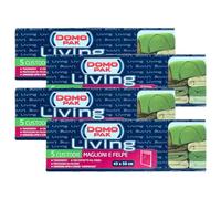 Sacchetti Antipolvere per Maglioni e Felpe, Organizza il Tuo Armadio e Proteggi i Tuoi Abiti. Trasparenti, Con Soffietto Sul Fondo e Chiusura Apri e Chiudi "Lampoclick" 43x50cm (4 Confezioni)