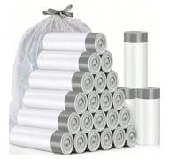 Sacchetti antitraccia per cucina, bagno, a prova di perdite, con trafilatura, resistenti, 75tt, extra spessi, foderati per rifiuti profumati, per ufficio, camera da letto, bidone del latte, blocco odo