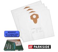 Sacchetti Aspirapolvere Parkside PVFT 30 A1 4 Pezzi 30 L Umido e a Secco