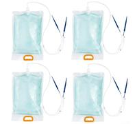 Sacchetti automatici per irrigazione a goccia, 4 pezzi, 3,5 l, con valvola di flusso regolabile, per dispositivo di irrigazione controllata, facile installazione per piante da interno (A)