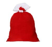 Sacchetti Babbo Natale in velluto con coulisse per forniture per feste