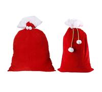 Sacchetti Babbo Natale in velluto con coulisse per forniture per feste