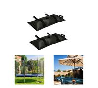 Sacchetti Base Ombrello Riempibili Acqua 2 Confezioni 600D PVC Nero per Giornate