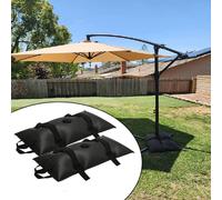 Sacchetti Base Ombrello Riempibili Acqua 2 Confezioni 600D PVC Nero per Giornate