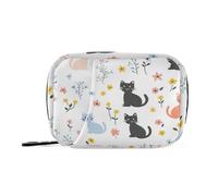 Sacchetti bianchi con scomparti rimovibili, organizer portatile per pillole da giorno per portafoglio