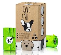 Sacchetti biodegradabili certificati per escrementi di cani, 10% in beneficenza, compostabili, ecologici, a prova di perdite, senza odori, ecologici