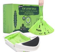 Sacchetti biodegradabili per lettiera per gatti compatibili con LR 3, 4 e la maggior parte delle lettiere autopulenti, 60 fodere automatiche per cassetti dei rifiuti, sacchetti di ricambio