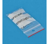 SACCHETTI BUSTE CHIUSURA PRESSIONE PE grip rossa finestre 20x20cm 1000 unita