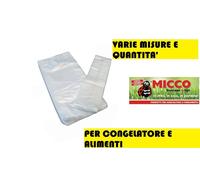 SACCHETTI BUSTE PER CONGELATORE TRASPARENTI A STRAPPO ALIMENTI SURGELATI FRIGO