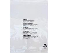Sacchetti bustine plastica trasparente autosigillanti, in polipropilene, per confezionamento logistica FBA | 800 pezzi | Avvertenza anti soffocamento in 5 lingue (16,5 x 23cm (6.5 x 9''), 800)