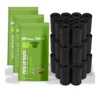 Sacchetti Cacca Cane, Sacchetti per Escrementi Cane, Sacchetti Plastica 20x30cm, Antifughe e Resistenti, Sacchetti per la Raccolta di Rifiuti e Cacca Cane, Senza Profumo - Ofituria (1500 sacchetti)