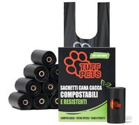 Sacchetti Cane Compostabili, Sacchetti Cane Cacca con Maniglie, 120 Pz