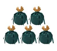 Sacchetti Caramelle Babbo Natale in Velluto Robusti ed Eleganti per Feste di Nat