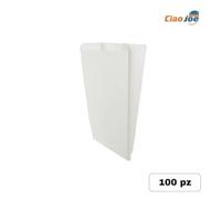 Sacchetti Carta Bianchi Kraft alimenti pane dolci caramelle regalo 100 pz