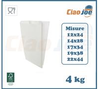Sacchetti Carta Bianchi Kraft alimenti pane dolci regalo 4 kg