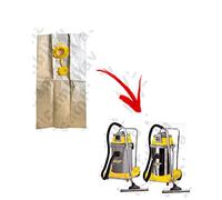 SACCHETTI CARTA litri 19 con tappo per ASPIRAPOLVERE GHIBLI AS400 conf. 10 pezzi - aspirapolvere GHIBLI