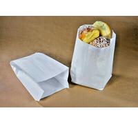 SACCHETTI CARTA PER ALIMENTI BIANCHI RESISTENTI 14X28 BUSTE CORNETTI PANE KG. 5