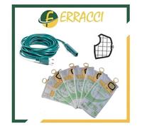 SACCHETTI COMPATIBILI FOLLETTO VK 140/150 FILTRO GRIGLIA CAVO 7 METRI