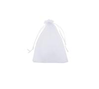 Sacchetti con chiusura a zip, Sacchetti con coulisse in rete for la protezione di frutta e piante, confezione da 100, multicolore, diverse misure(White,17cm x 23cm)