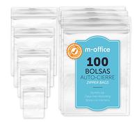 Sacchetti con chiusura ermetica, sacchetti zip in plastica trasparente ideali per congelare alimenti, conservare documenti, sacchetti riutilizzabili e di conservazione