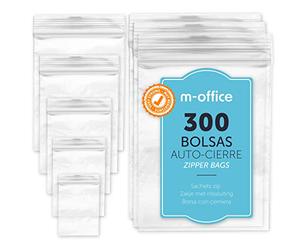 Sacchetti con chiusura ermetica, sacchetti zip in plastica trasparente ideali per congelare alimenti, conservare documenti, sacchetti riutilizzabili e di conservazione