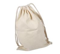 Sacchetti con Cordino in Cotone 22x28 cm, Sacchetto Portabiancheria Riutilizzabile per Lavanderia e Viaggio, Borsa in Tessuto Naturale Senza Stampa