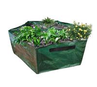 Sacchetti da letto per coltivarsi da giardino - tessuto non tessuto, 6 griglia design esagonale | Spessa fioriera da 27 galloni con lati traspiranti, ideale per la coltivazione di verdure o d