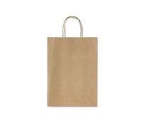 Sacchetti da regalo Rex-Sadoch Allegra tinta unita 26x12x36 cm avana conf. da 25