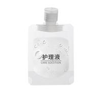 Sacchetti da viaggio ricaricabili, da viaggio ricaricabili, sacchetti color crema | 30 ml, 50 ml, 100 ml, set di sacchetti da toeletta portatili per shampoo, balsamo e lozione per il corpo