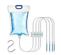 Sacchetti d'acqua per impianti automatici, automatico, 25x15x5 cm, macchina annaffiatoio, sacca per irrigazione per piante d'appartamento, con 4 prese, facile da allestire, ideale per le piant