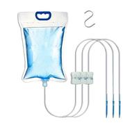 Sacchetti d'acqua per impianti automatici, automatico, 25x15x5 cm, macchina annaffiatoio, sacca per irrigazione per piante d'appartamento, con 4 prese, facile da allestire, ideale per le piant