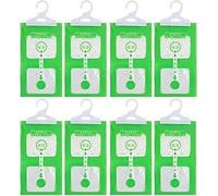 Sacchetti deumidificanti per armadi,Set di 8 Sacchetti 100g Assorbiumidità Armadio,Buste deumidificatore da Appendere,Set Anti-Muffa Deumidificanti,Sacchetto Essiccante per Cucina Bagno Auto