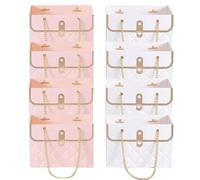 Sacchetti di bouquet di fiori di carta, scatole di fiori per composizioni - 8 sacchetti regalo di carta scatola di bouquet con manico per San, festa della mamma di bouquet usano